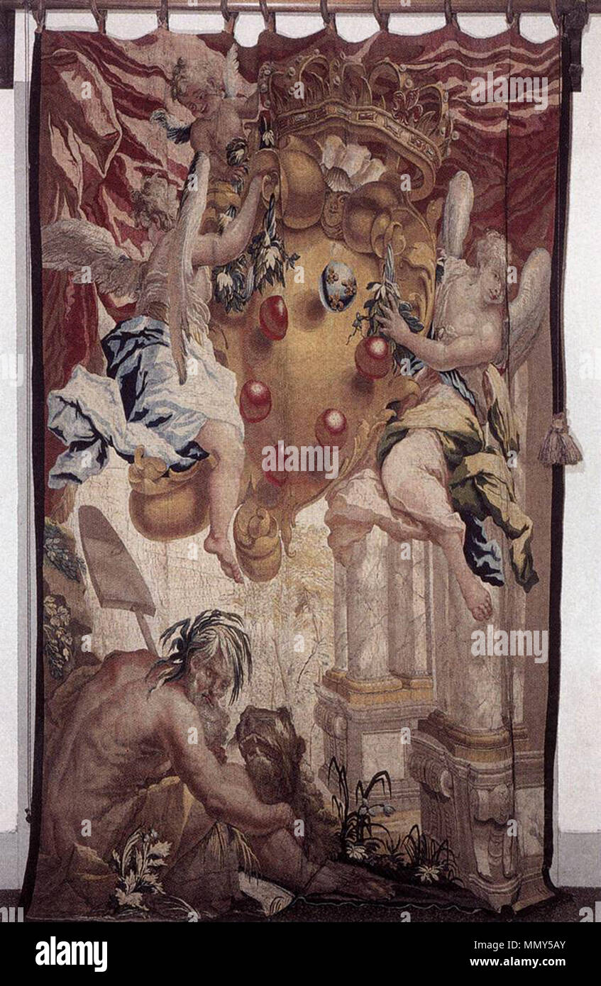 Door hanging. between 1710 and 1717. Giovanni Camillo Sagrestani - Door hanging - WGA20650 Stock Photo