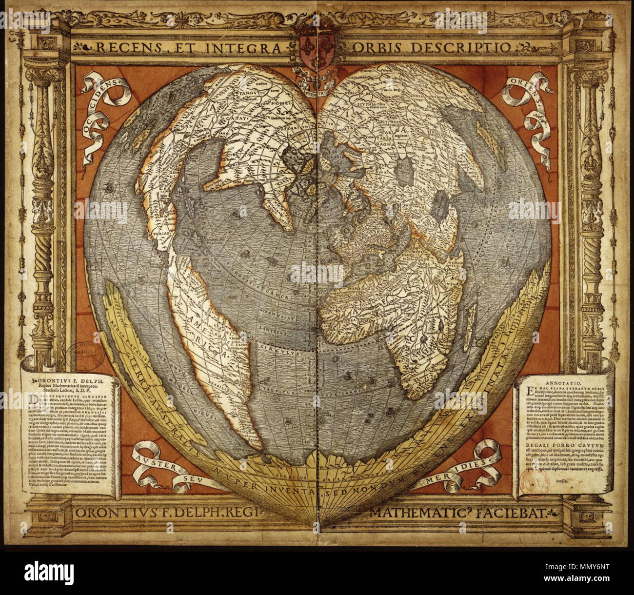 A Modern and Complete Map of the World by the Royal Mathematician ...