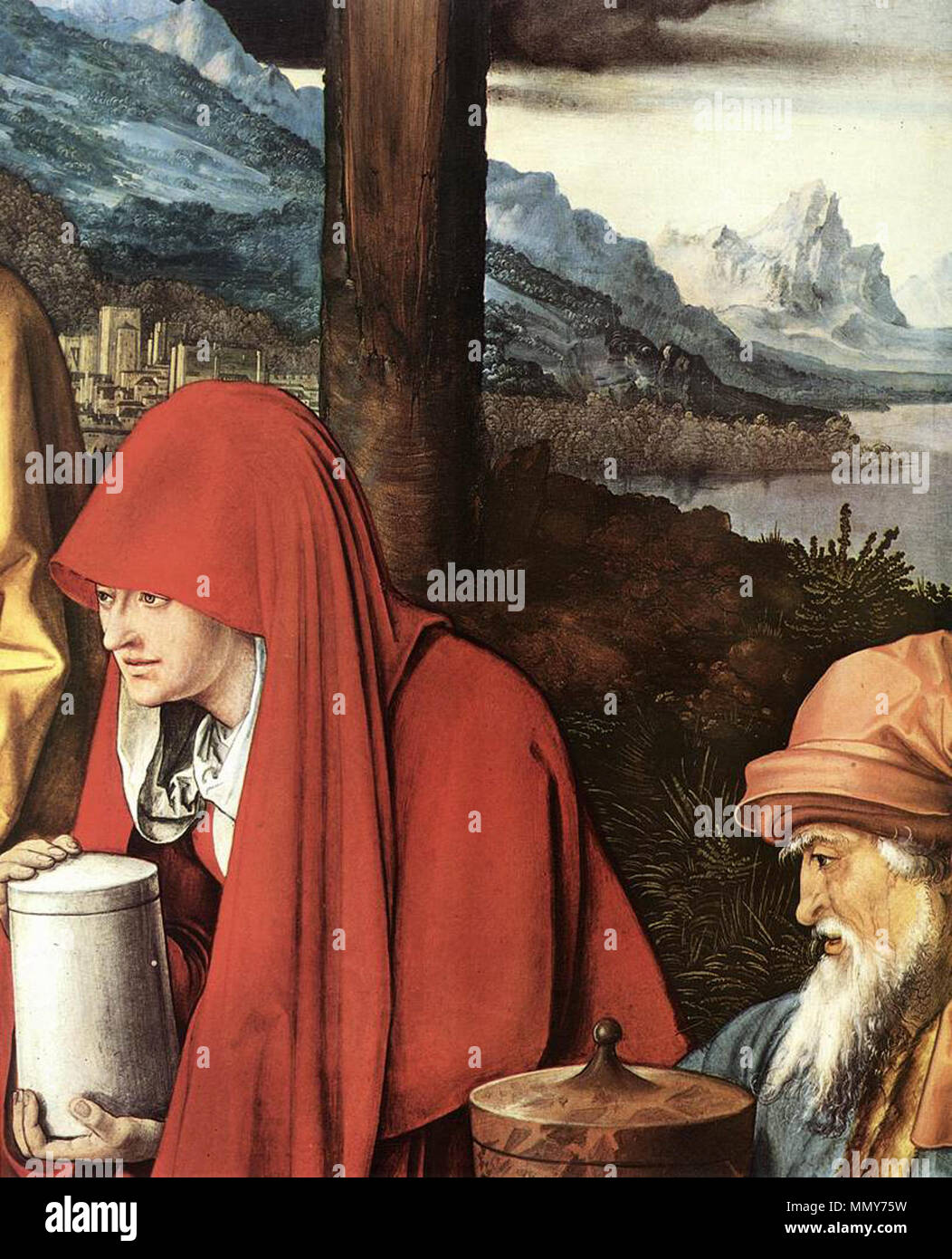 English: Lamentation for Christ (detail) . between 1500 and 1503. Glimm lamentation 04 Stock Photo