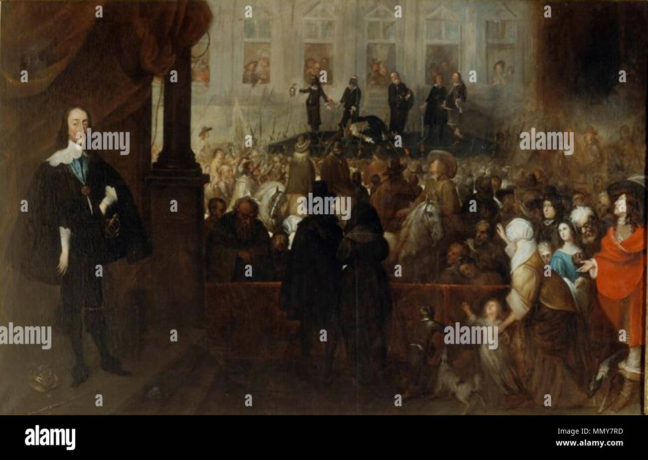 English The Execution of Charles I of England . 17th century. Gonzales