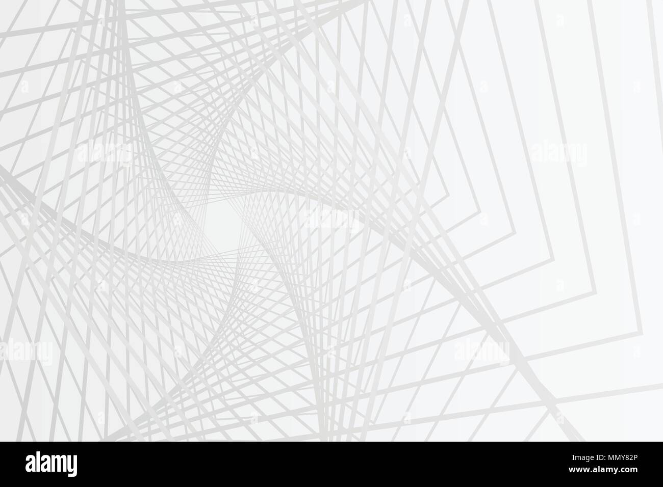 Abstract black and white geometric cubic texture background. Vector Illustration Stock Vector