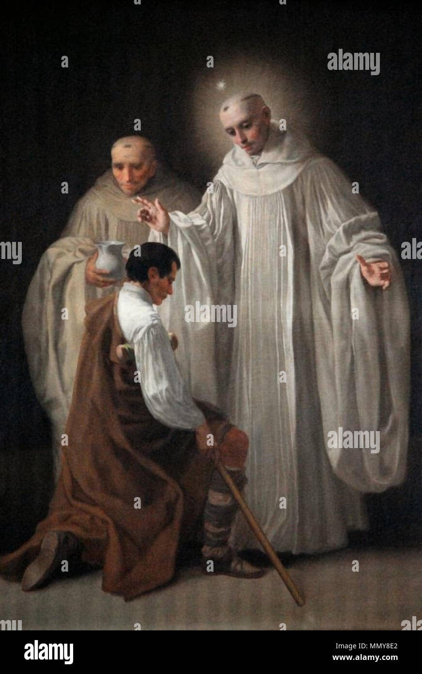. Español: La obra representa a San Bernardo de Claraval. San Bernardo
