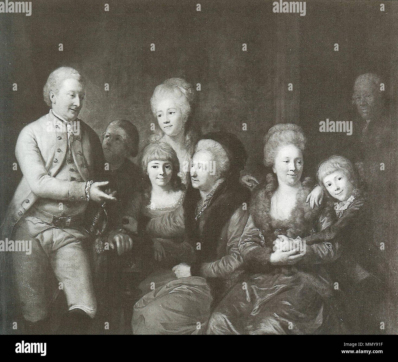 . English The family of Rittmeister Wilhelm Ludwig von Stieglitz (17361796), his mother, wife