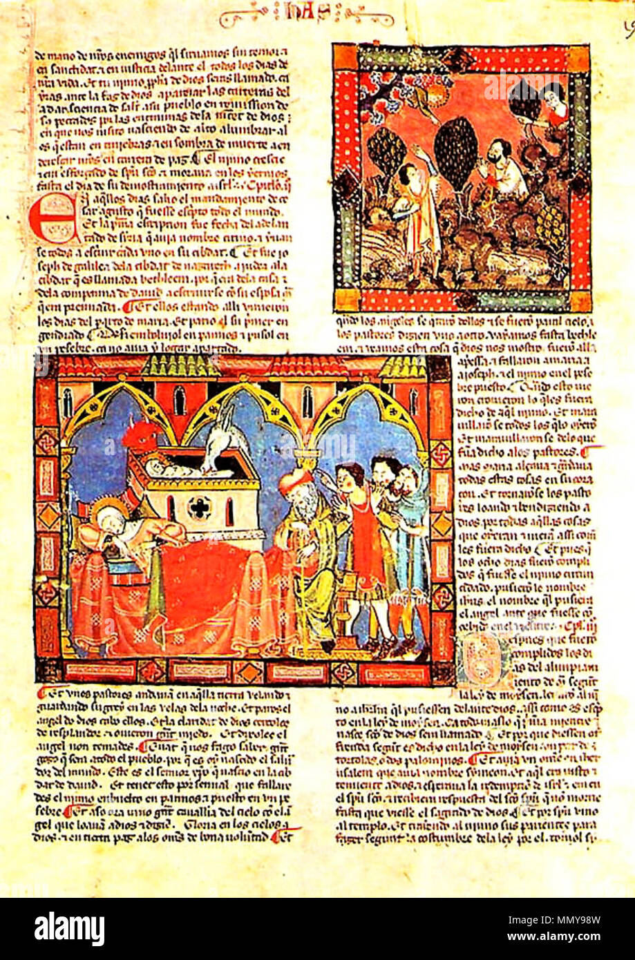 Grande e general estoria (códice del Escorial Stock Photo - Alamy
