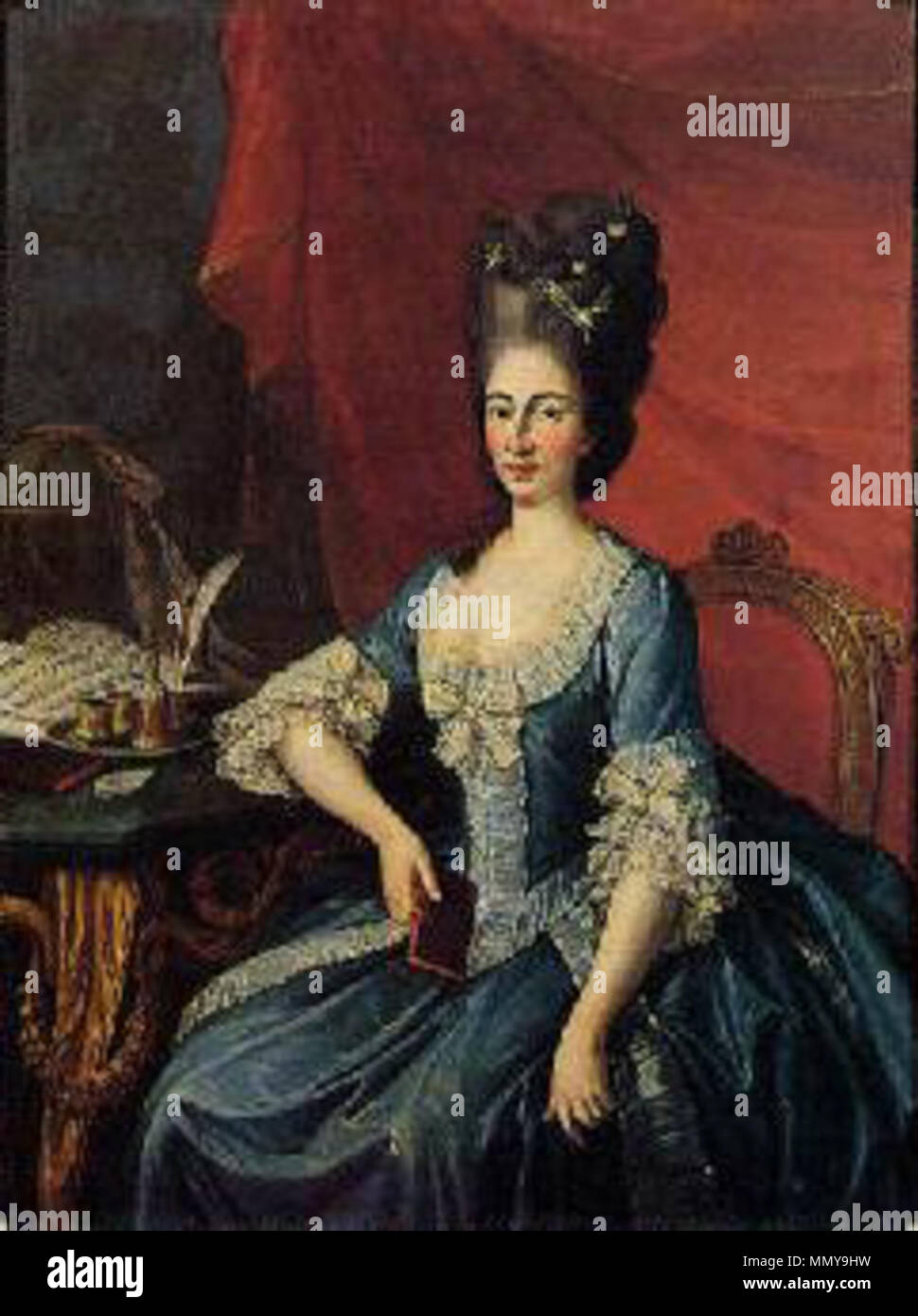 . English Portrait of Maria Beatrice d'Este, Duchess of Massa (1750