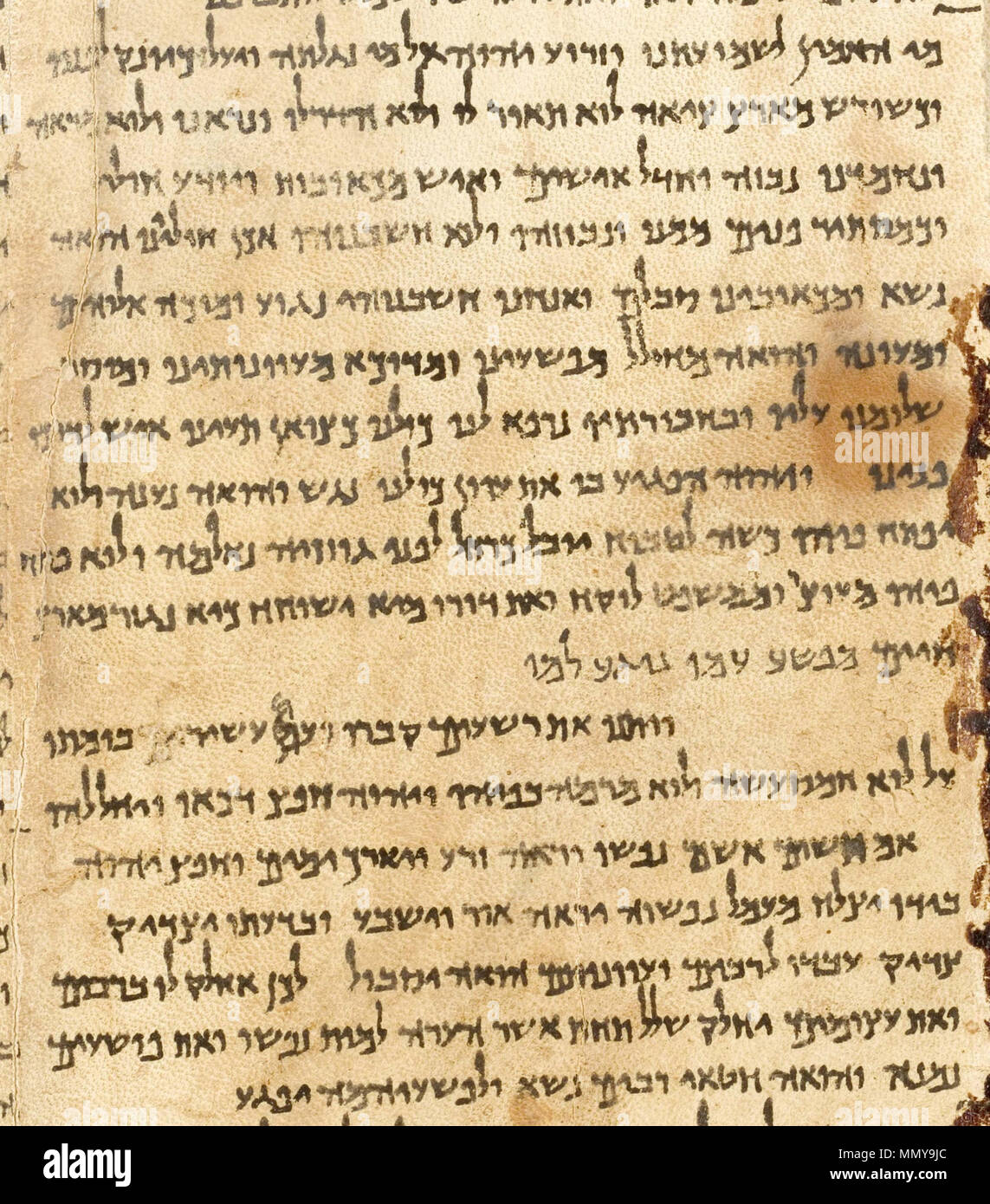 English Portion Of A Photographic Reproduction Of The Great Isaiah Scroll The Best Preserved Of The Biblical Scrolls Found At Qumran It Contains The Entire Book Of Isaiah In Hebrew Apart