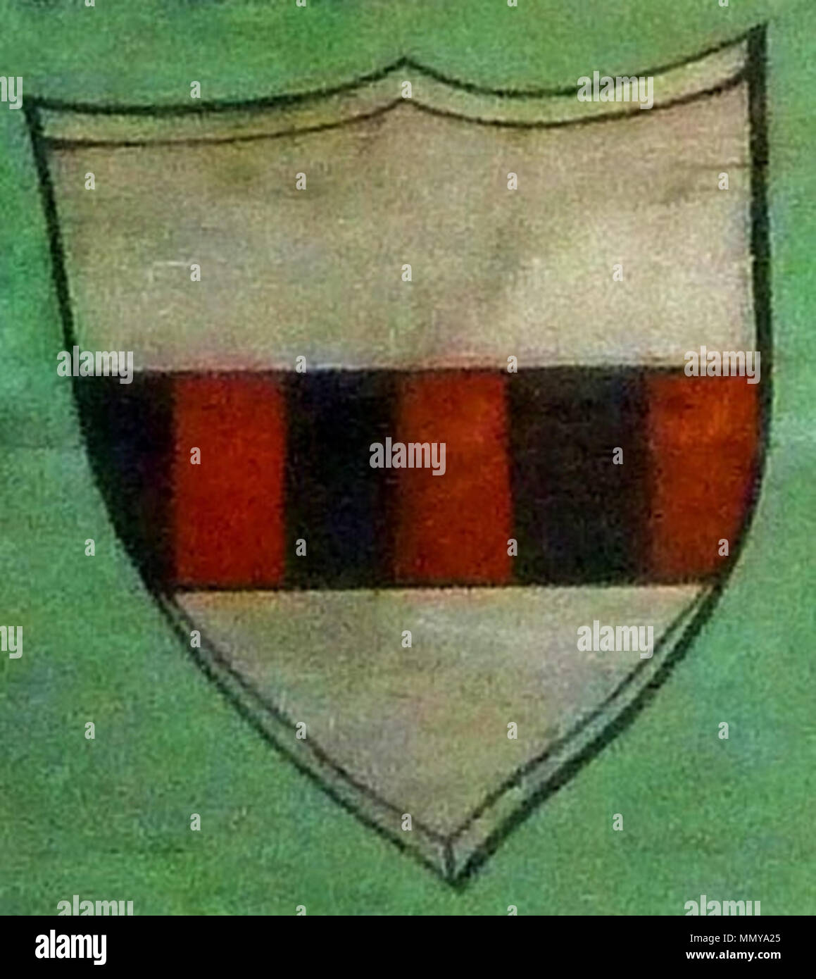 . Wappen des Kärntner Adelsgeschlechts Grimming im Wappensaal auf Schloss Goldegg. Grimming