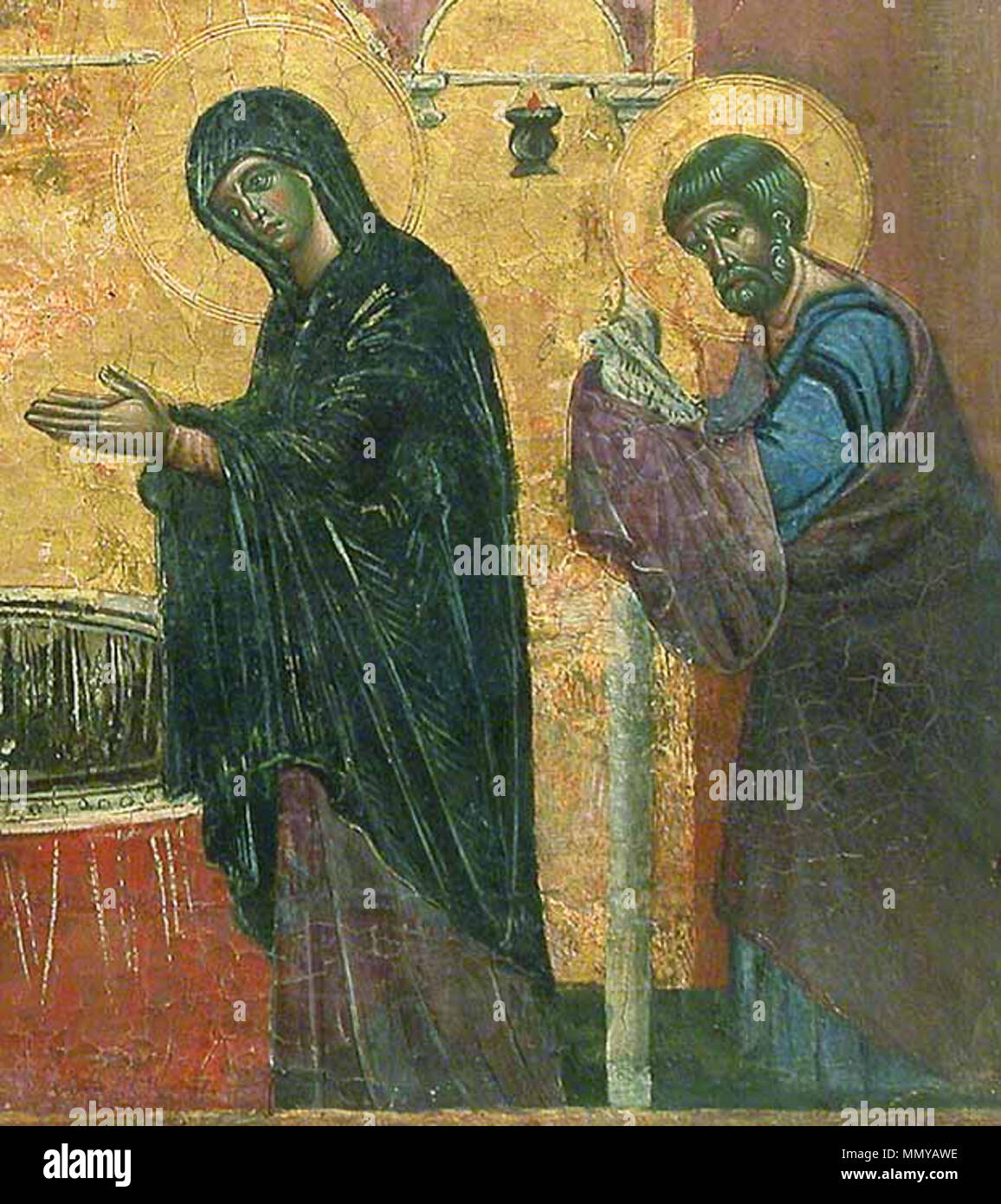 Presentation of Jesus at the Temple. 1270s. Guido da siena, presentazione 01 Stock Photo