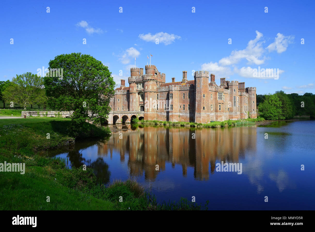 Herstmonceux Castle, East Sussex Stock Photo