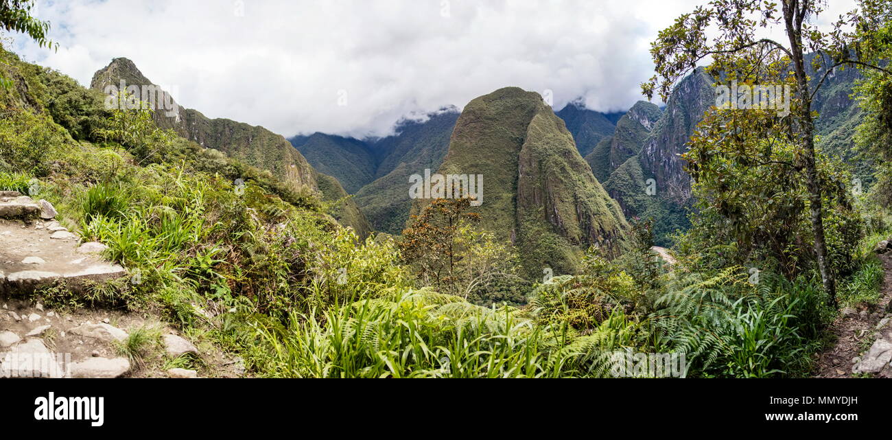 Detail of the Machu Picchu Inca citadel in Peru Stock Photo - Alamy