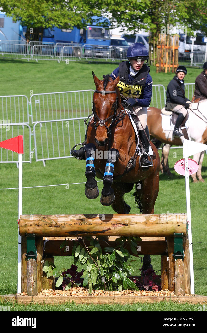 Lois Teal riding Z7 Catastrophe in the BE100 Badminton Grassroots 2018 ...