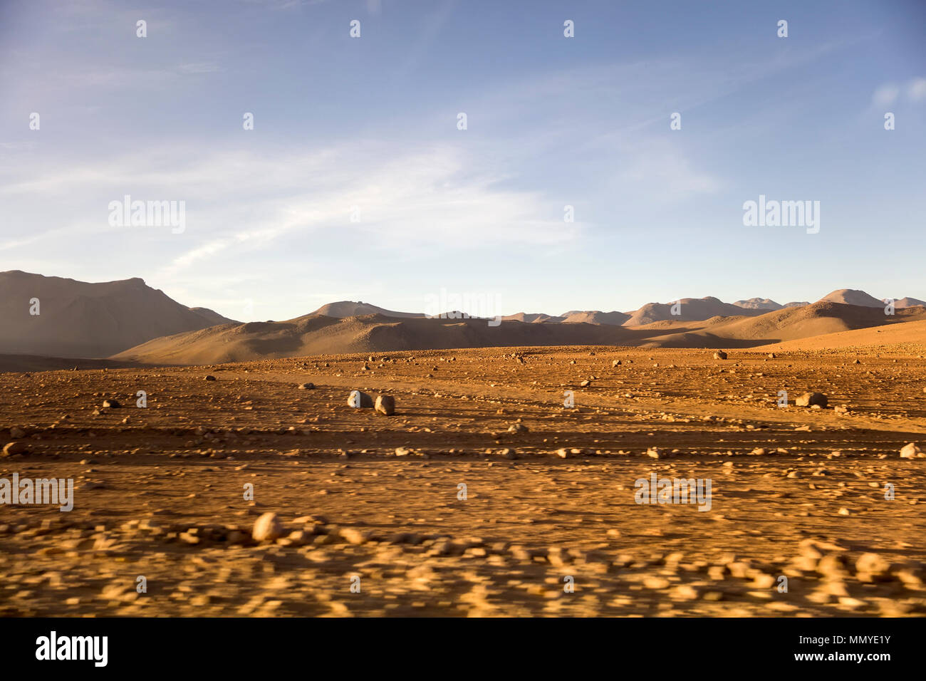 Dali desert at Eduardo Avaroa Andean Fauna National Reserve in Bolivia Stock Photo