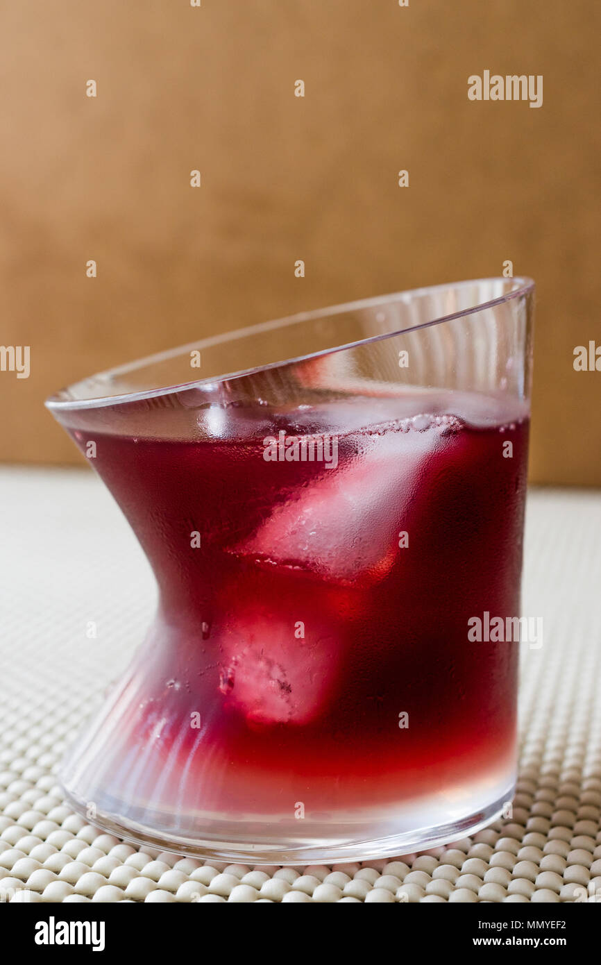 Malibu Sunset Cocktail With Ice Beverage Concept Stock Photo Alamy
