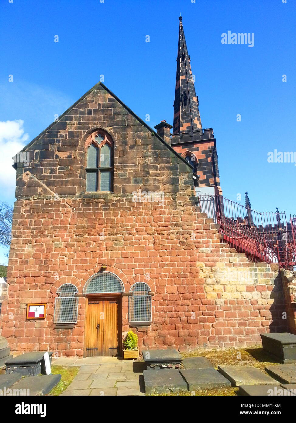 St marys church tower birkenhead priory hires stock photography and