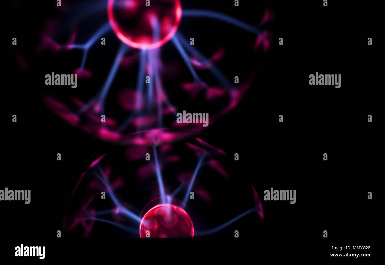 Electricity fireball. Abstract photo of electric waves. Static electricity Stock Photo Alamy