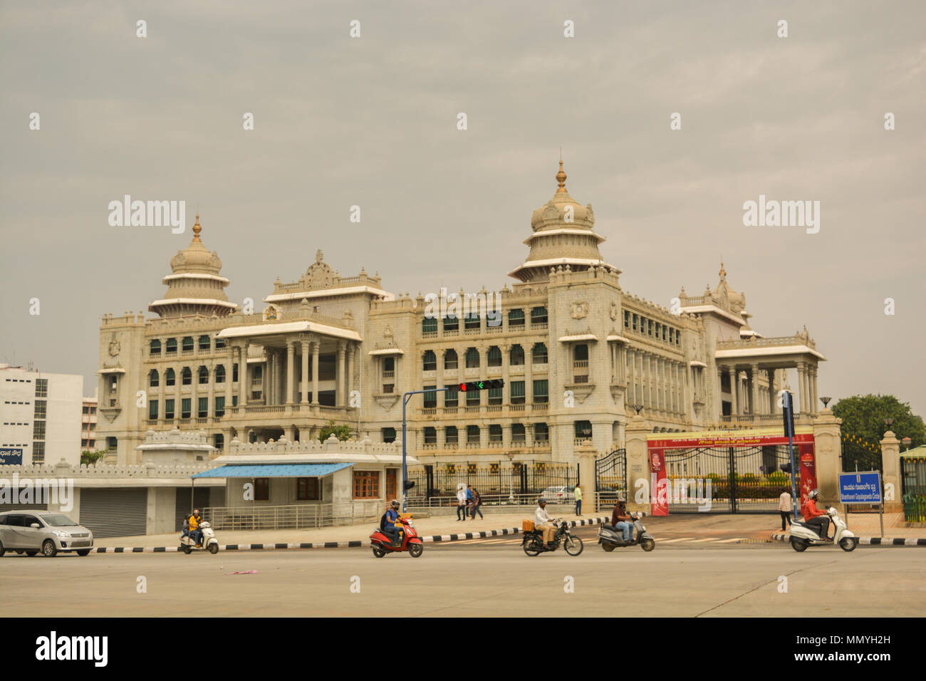 Vidhana Soudha the state legislature building in Bangalore, India. Stock Photo