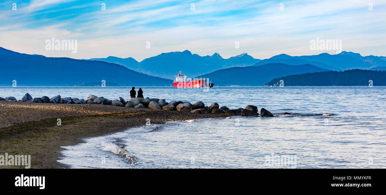Picture of Spanish Banks, English Bay. Vancouver, British Columbia, Canada Stock ...