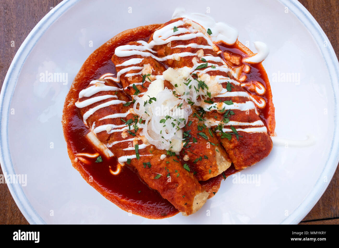 Enchiladas hires stock photography and images Alamy