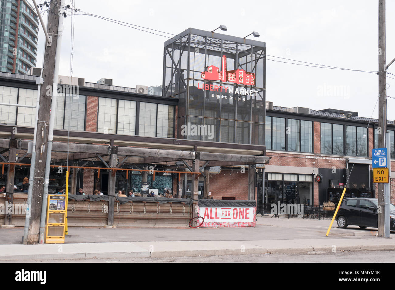 Liberty market is a factory converted retail space in liberty village Toronto Canada Stock Photo