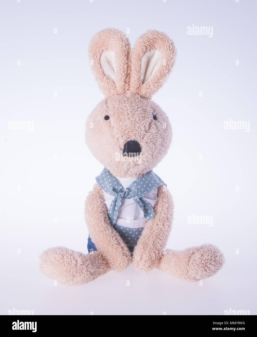 rabbit or bunny toy on a background Stock Photo