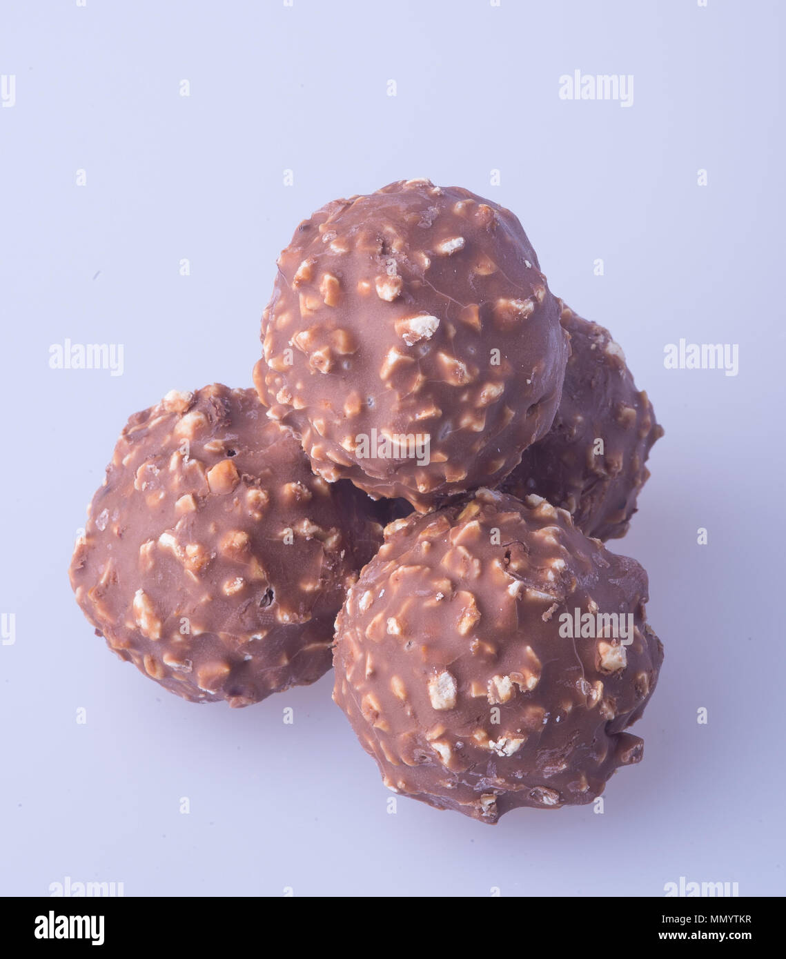 chocolate ball or chocolate bonbon on a background Stock Photo Alamy