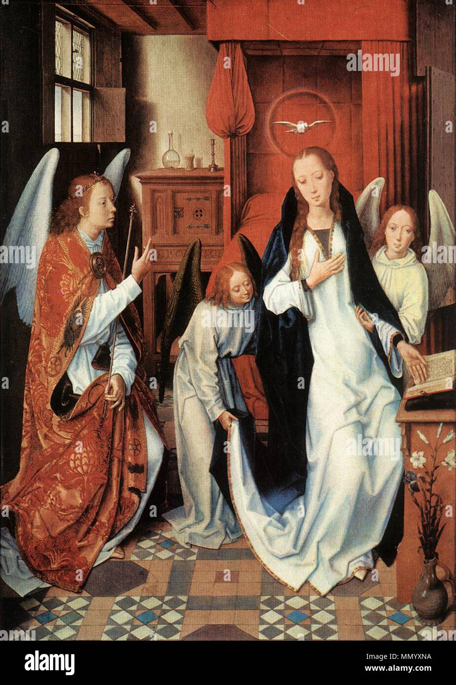 The Annunciation. circa 1489. Hans Memling - The Annunciation ...