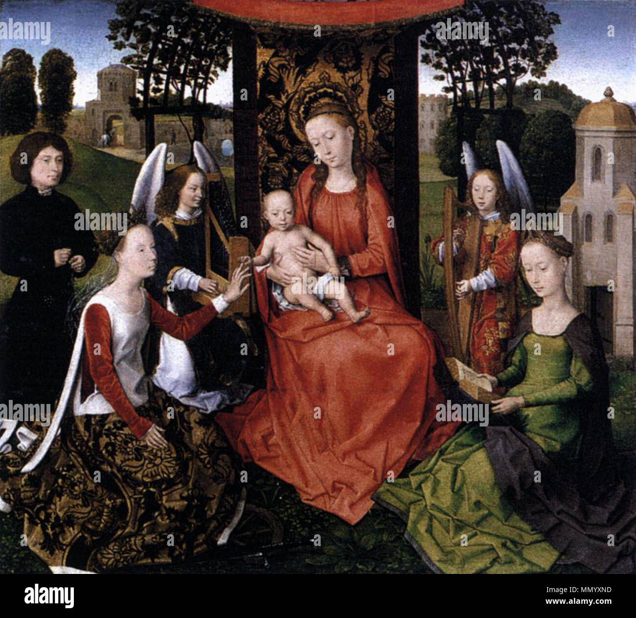 The Mystic Marriage of St Catherine. between 1479 and 1480. Hans ...