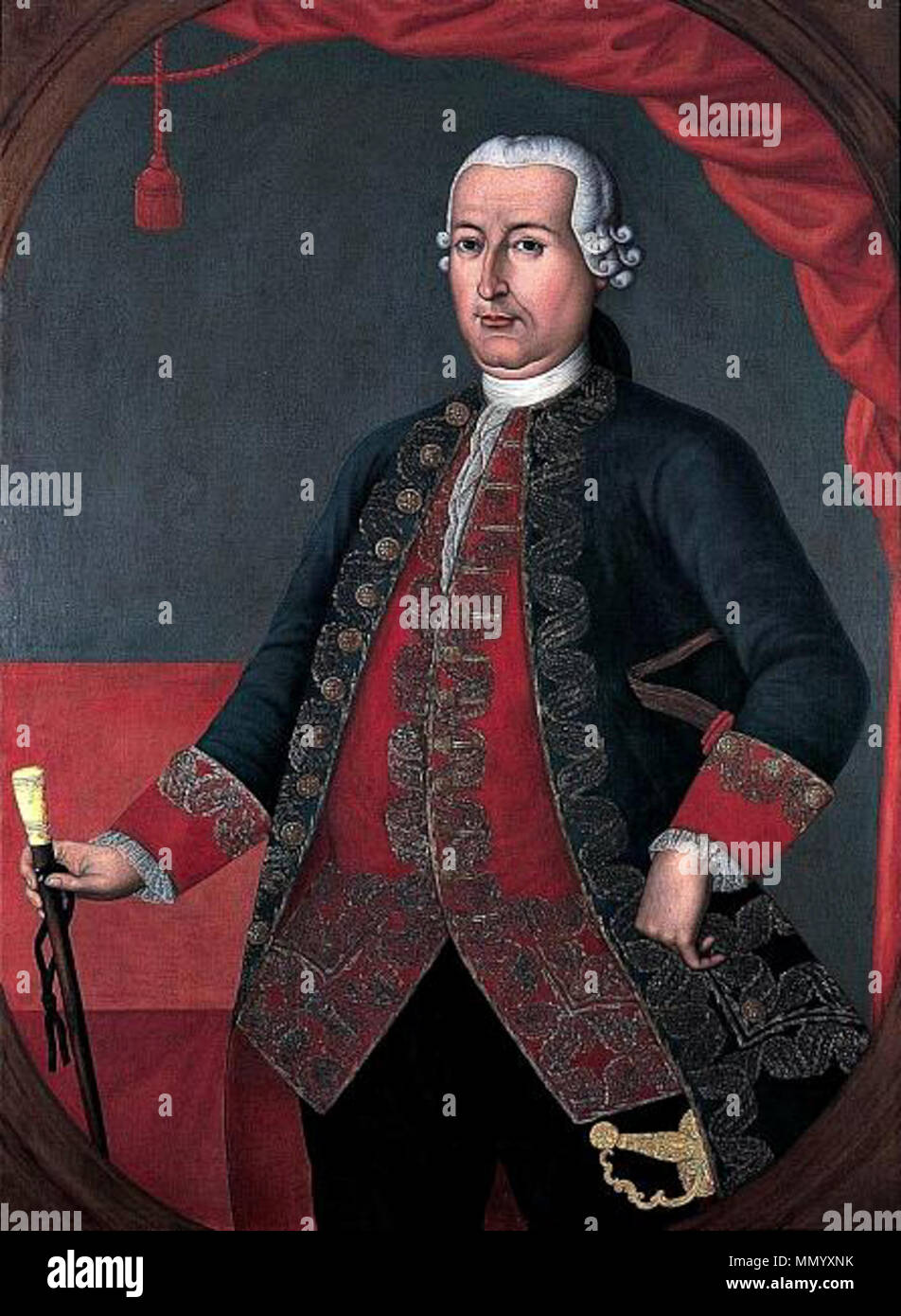. Español Virrey Antonio José Amar y Borbón . 18th century. A.J.Amar