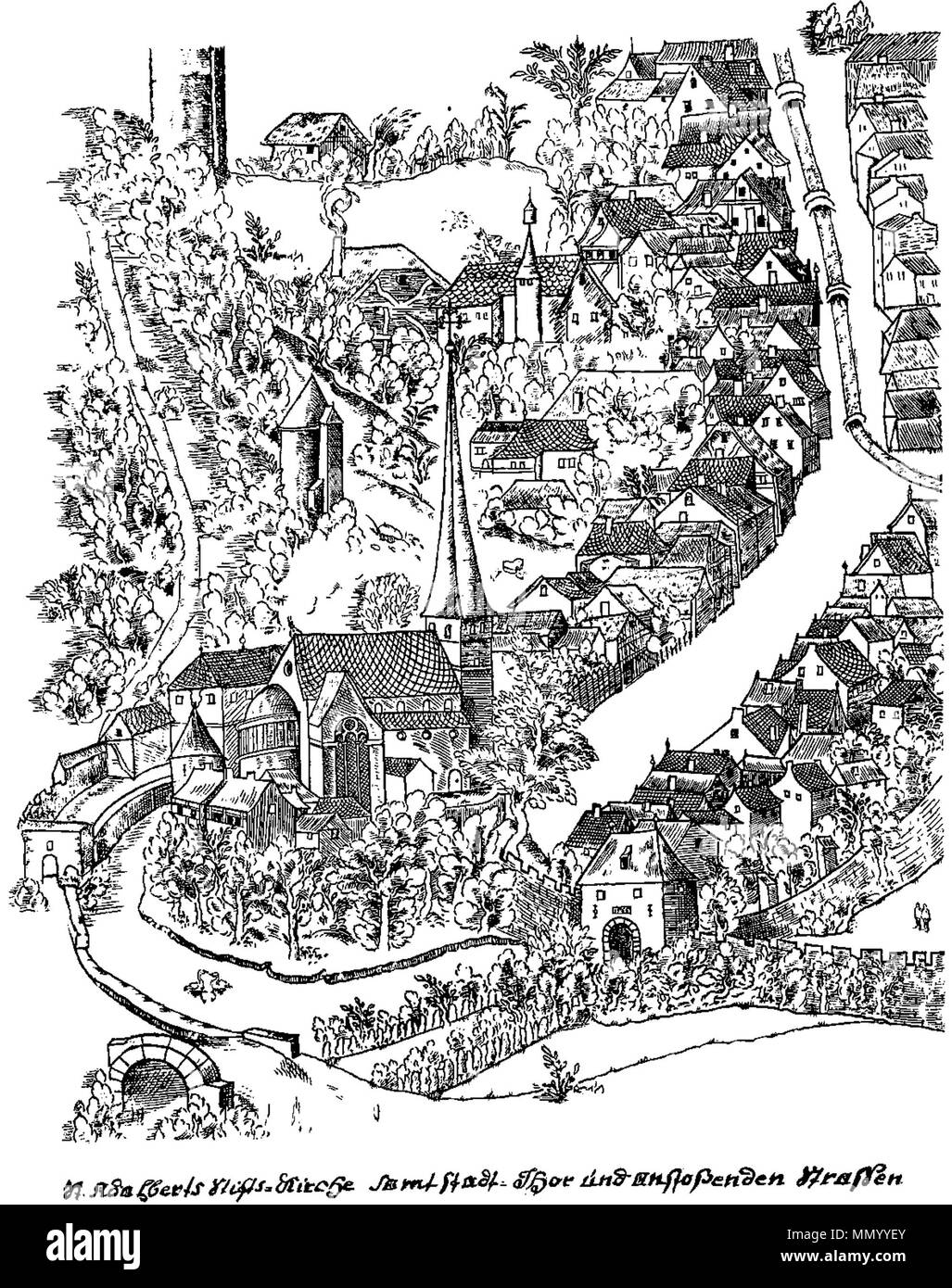 16th century town gate Black and White Stock Photos & Images - Alamy