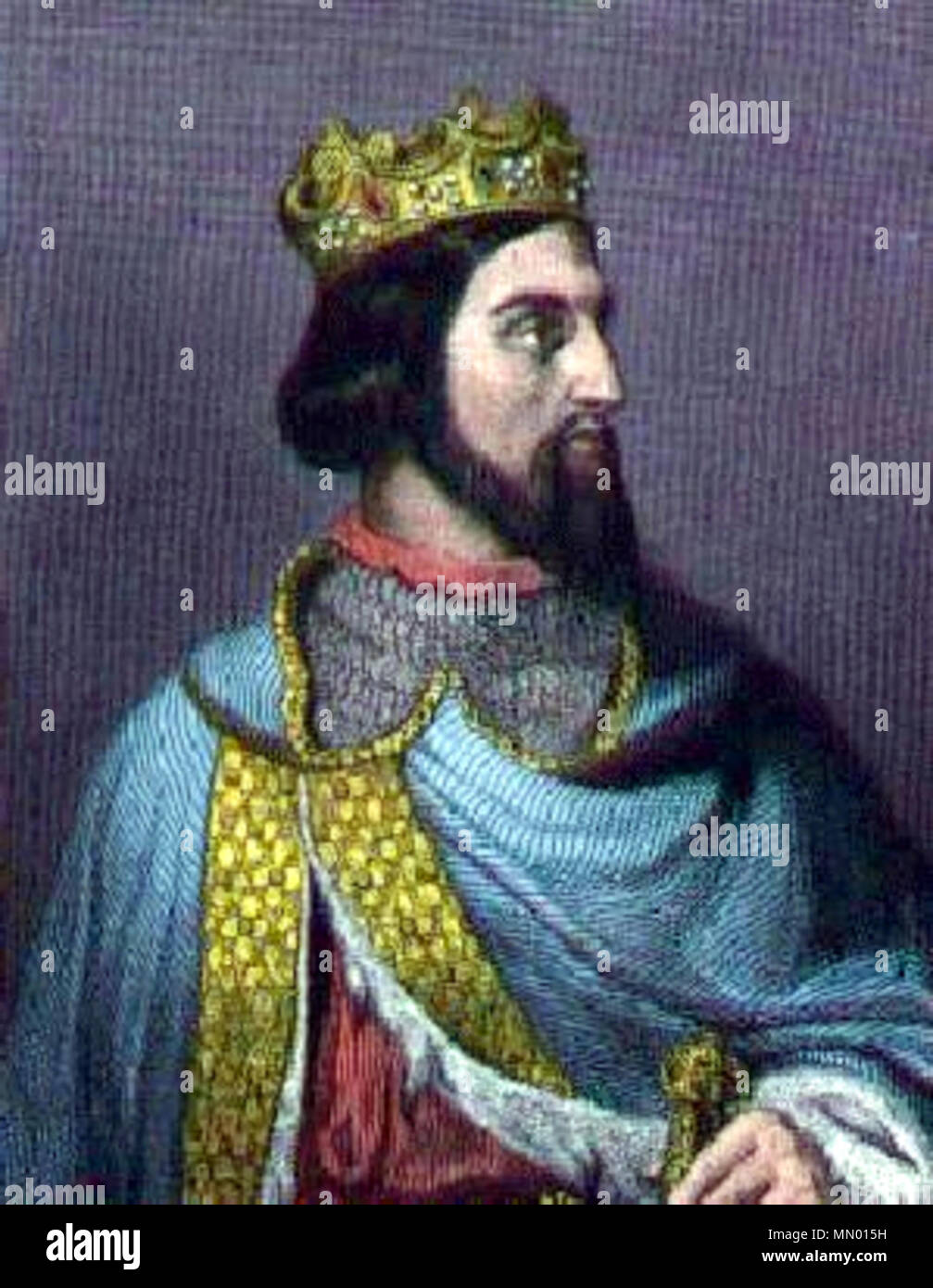 .  Nederlands: Hendrik I van Frankrijk  French: Henri Ier, roi de France (mort en 1060) Henry I of France HendrikIFr Stock Photo