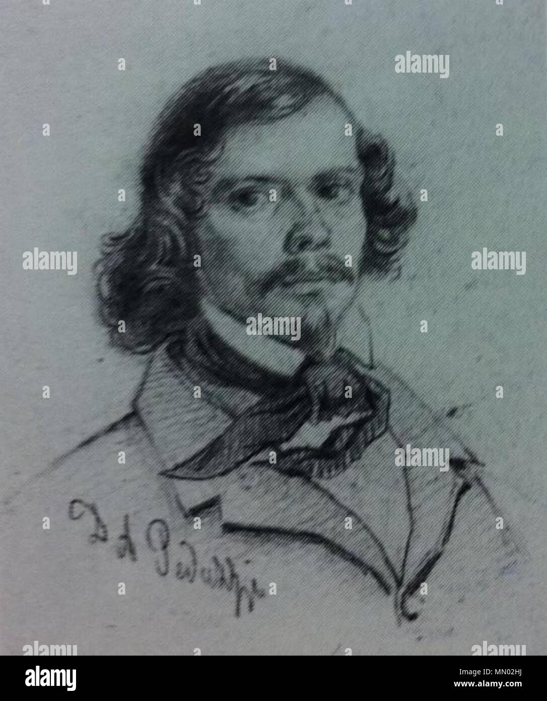 .  English: Hermanus Koekkoek sr.  . circa 1850. Hermanus Koekkoek sr Stock Photo