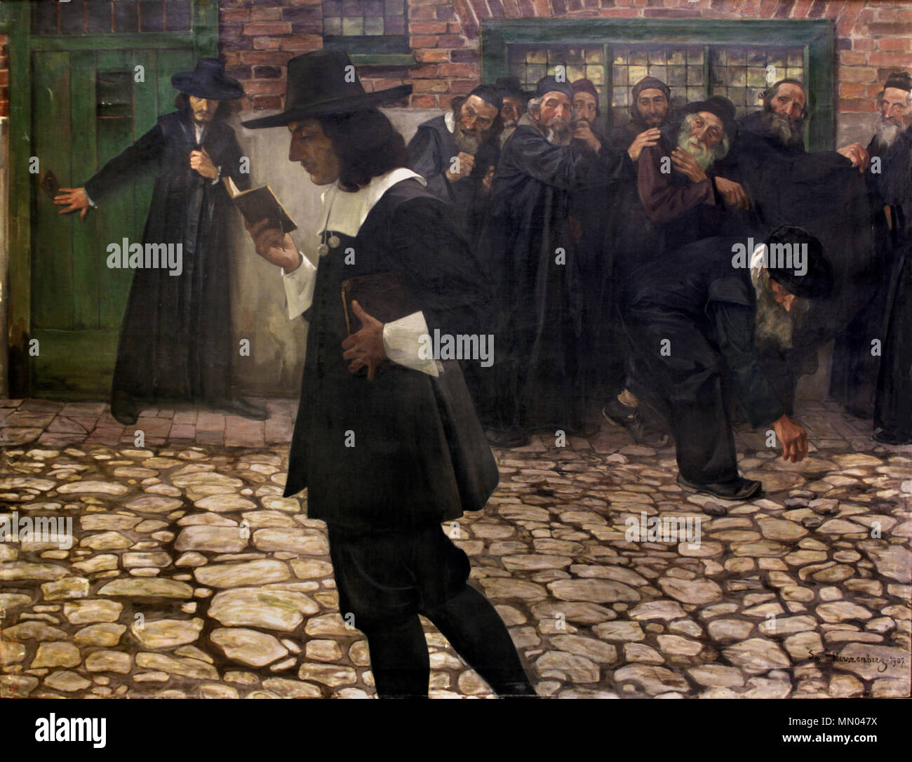 Hirszenberg, Spinoza wyklêty (Excommunicated Spinoza), 1907 Stock Photo