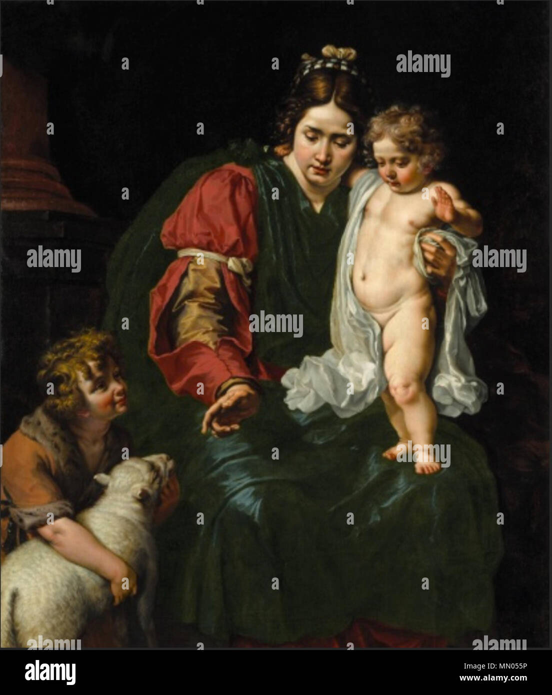 English: The Virgin and Child with the infant St John the Baptist ...