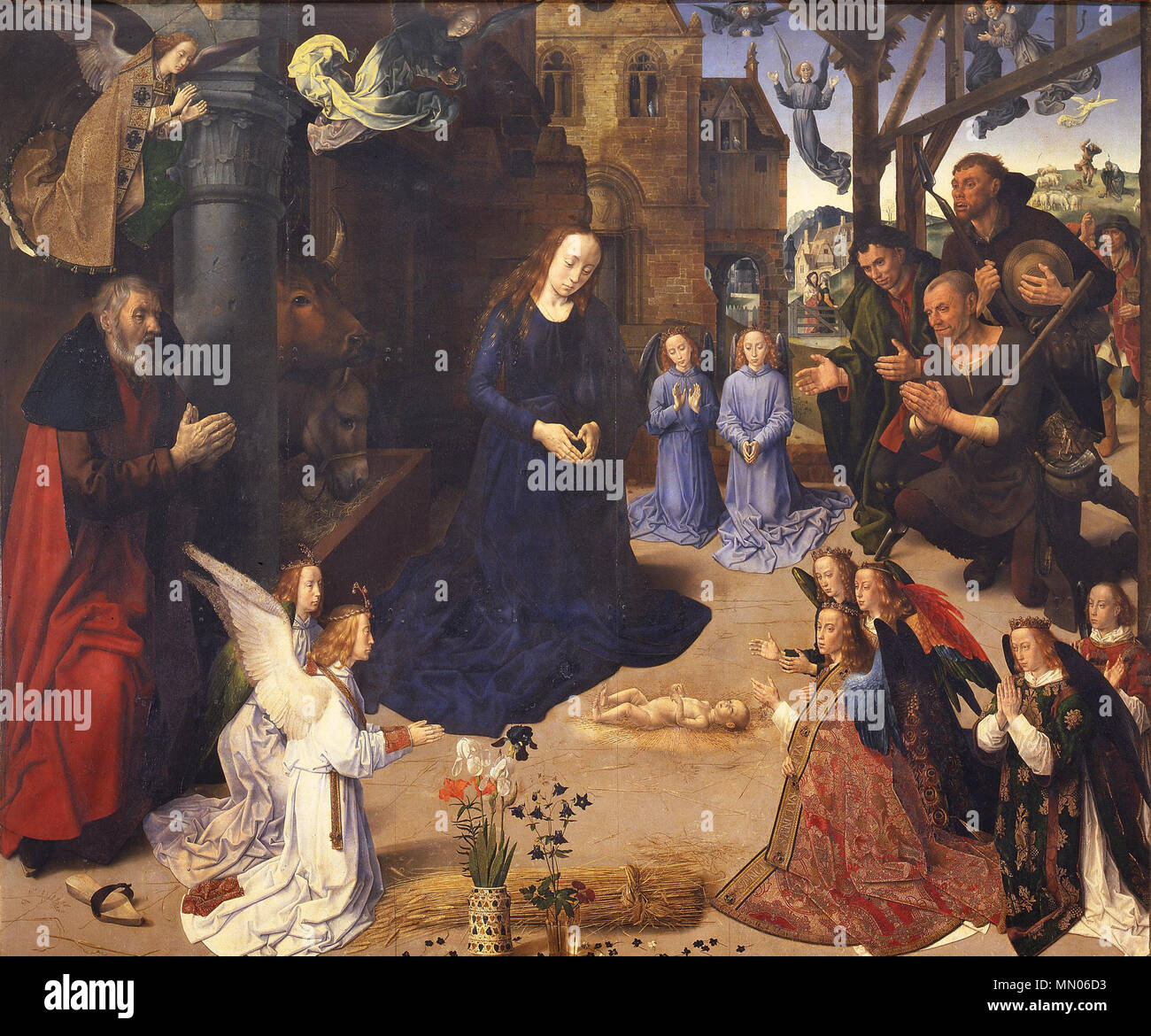 Italian: Trittico Portinari The Portinari Triptych. from 1477 until 1478. Hugo van der Goes - Trittico Portinari - Google Art Project