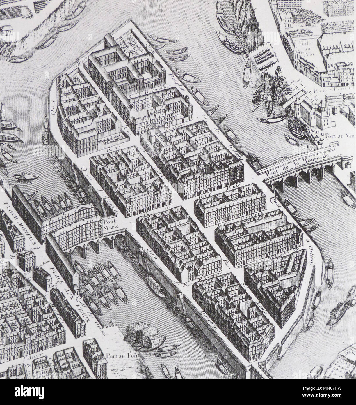 Turgot paris map hi-res stock photography and images - Alamy