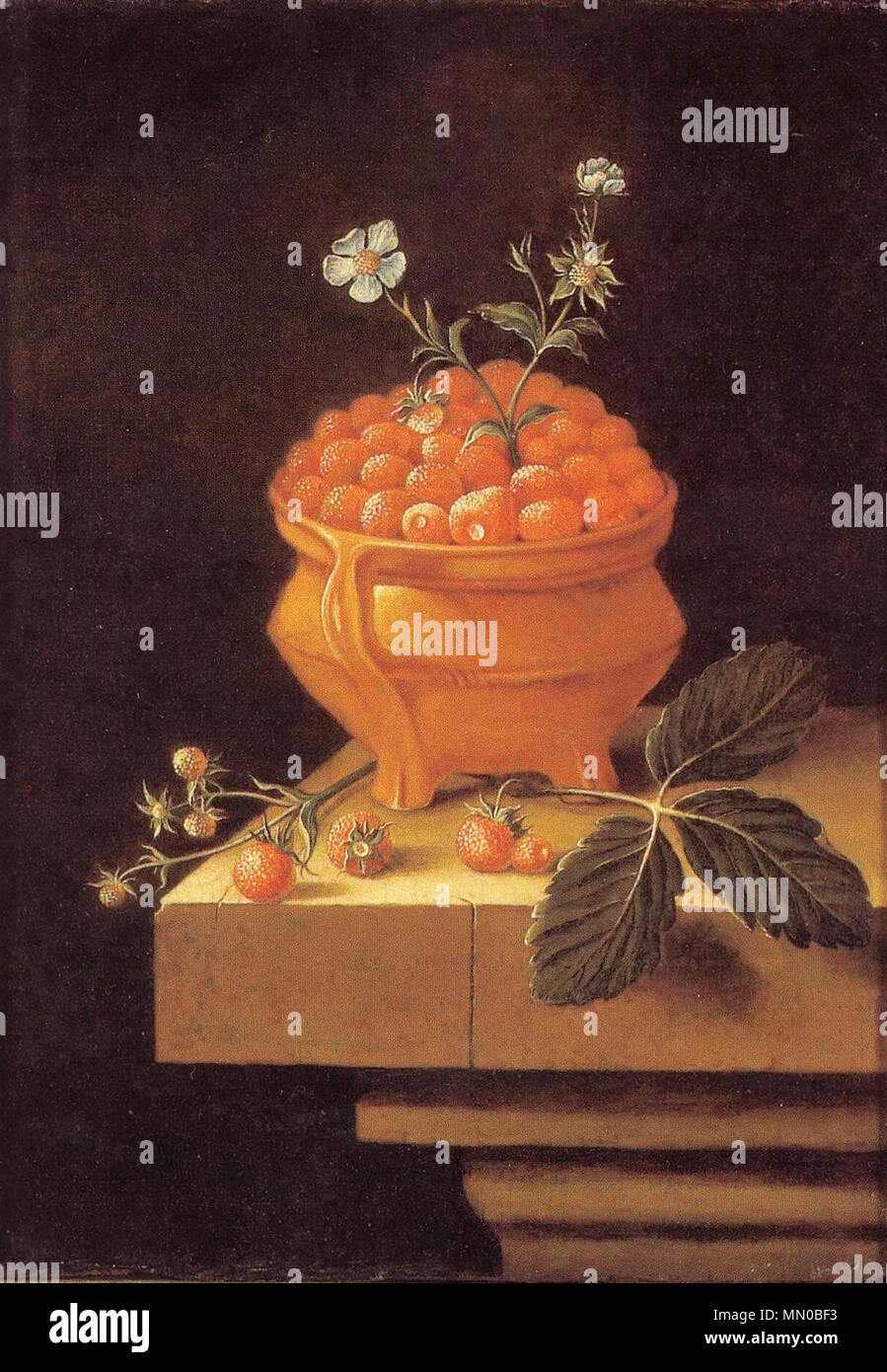 .    This object is indexed in RKDimages, database of the Netherlands Institute for Art History, under the reference 121714. čeština | English | français | македонски | Nederlands | +/−    English: Still life with a pot of strawberries on a stone table . after 1700.   After Adriaen Coorte  (fl. 1683–1707)    Alternative names S. Adriaan Coorte, Adriaen Corte, Adrian Coorte  Description Dutch painter  Date of birth/death circa 1665 after 1707  Location of birth/death Middelburg Middelburg (?)  Work period from 1683 until 1707  Work location Middelburg  Authority control  : Q367798 VIAF:?3559870 Stock Photo