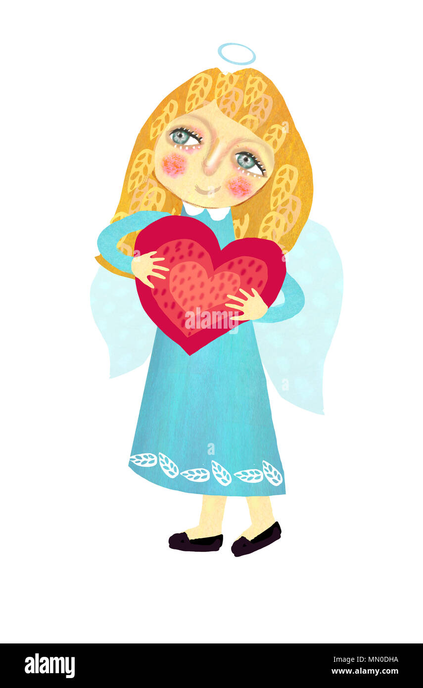 Angel girl drawing hi-res stock photography and images - Alamy