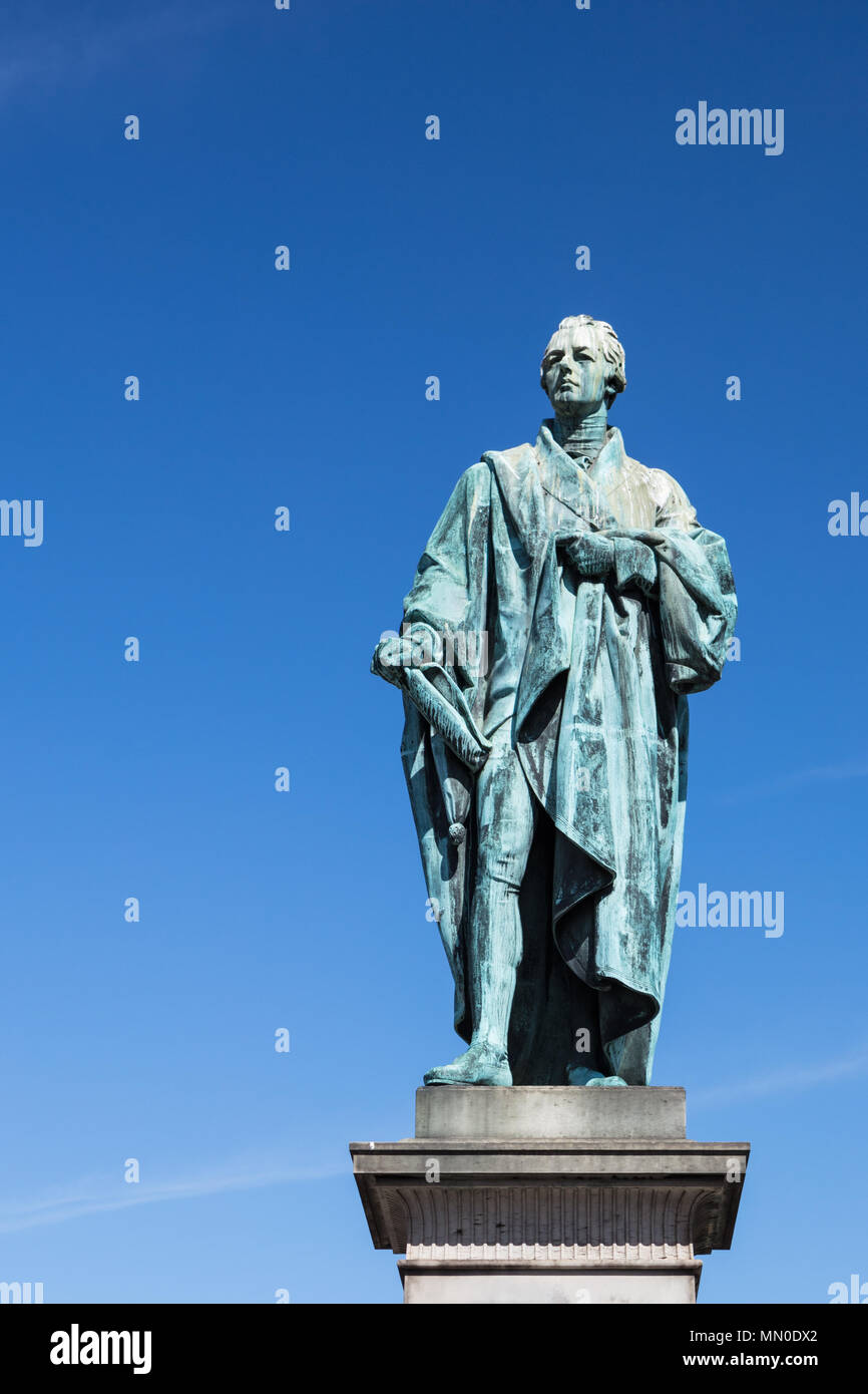 Bronze statue of William Pitt the Younger by Sir Francis Leggatt Chantrey Stock Photo
