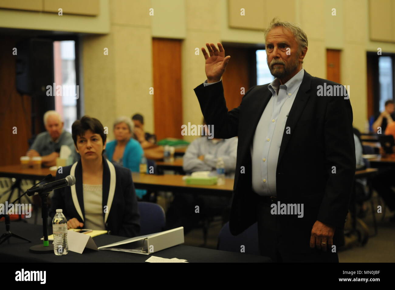 David Wilson (right), owner of the fishing vessel Destination, swears