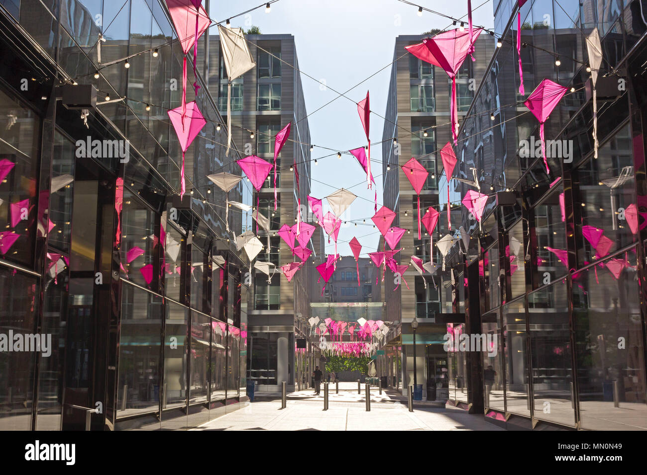 DC City Center alley overhead decoration to celebrate the Cherry