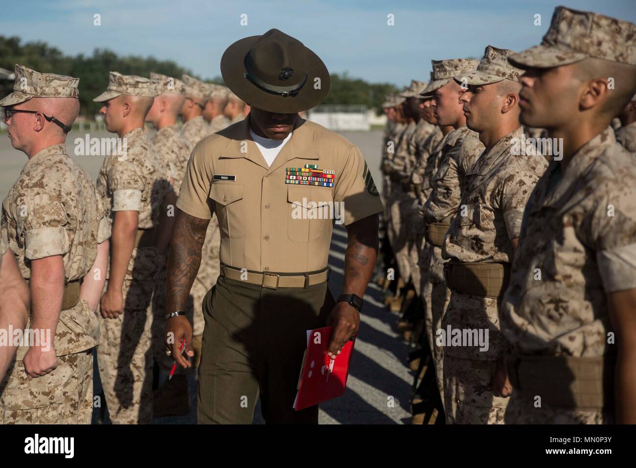 U.S. Marine Corps Staff Sgt. Michael D. Riggs, a Parris Island ...