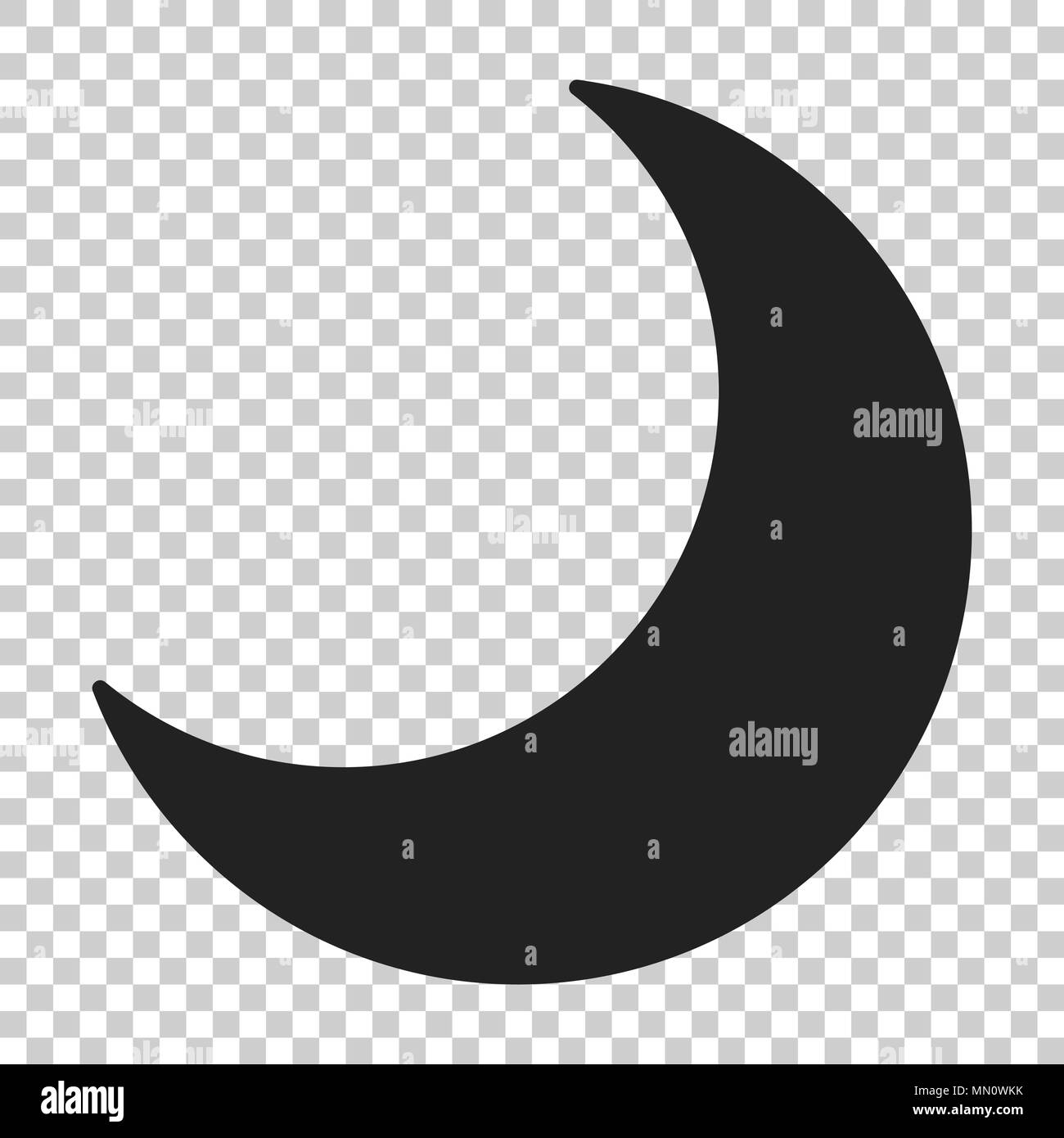 Moon Svg Night Png - Half Moon Vector, Transparent Png - vhv