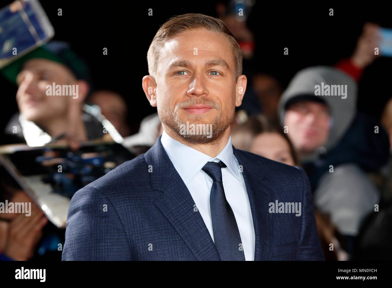 LONDON, ENGLAND - FEBRUARY 16: Charlie Hunnam who plays Percy Fawcett arrives at The Lost City of Z UK premiere on February 16, 2017 in London, United Kingdom. Stock Photo