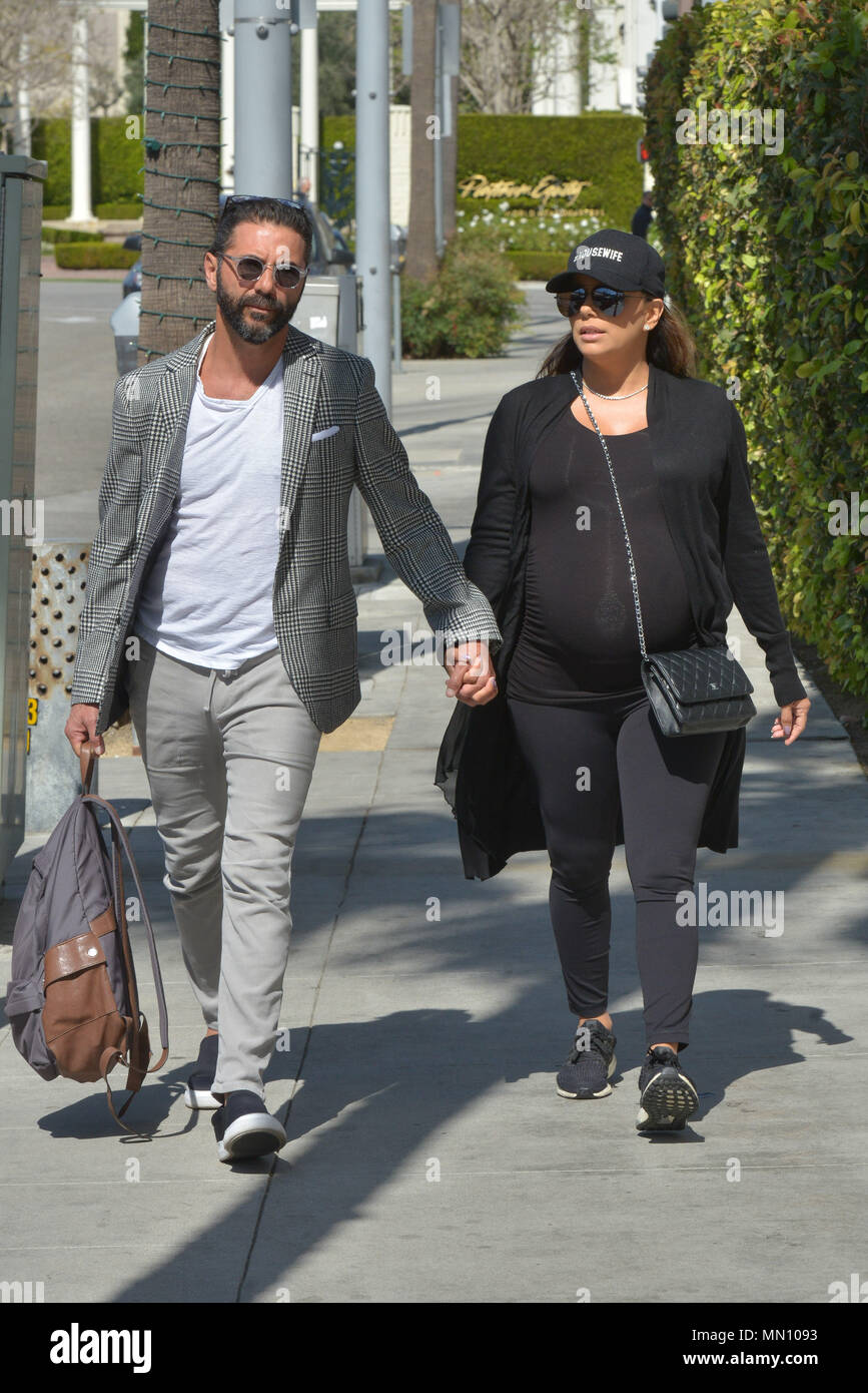 Eva Longoria goes to an ultrasound appointment with husband Jose Baston  while carrying a Chanel handbag Featuring: Eva Longoria, Jose Baston Where: Beverly  Hills, California, United States When: 12 Apr 2018 Credit: