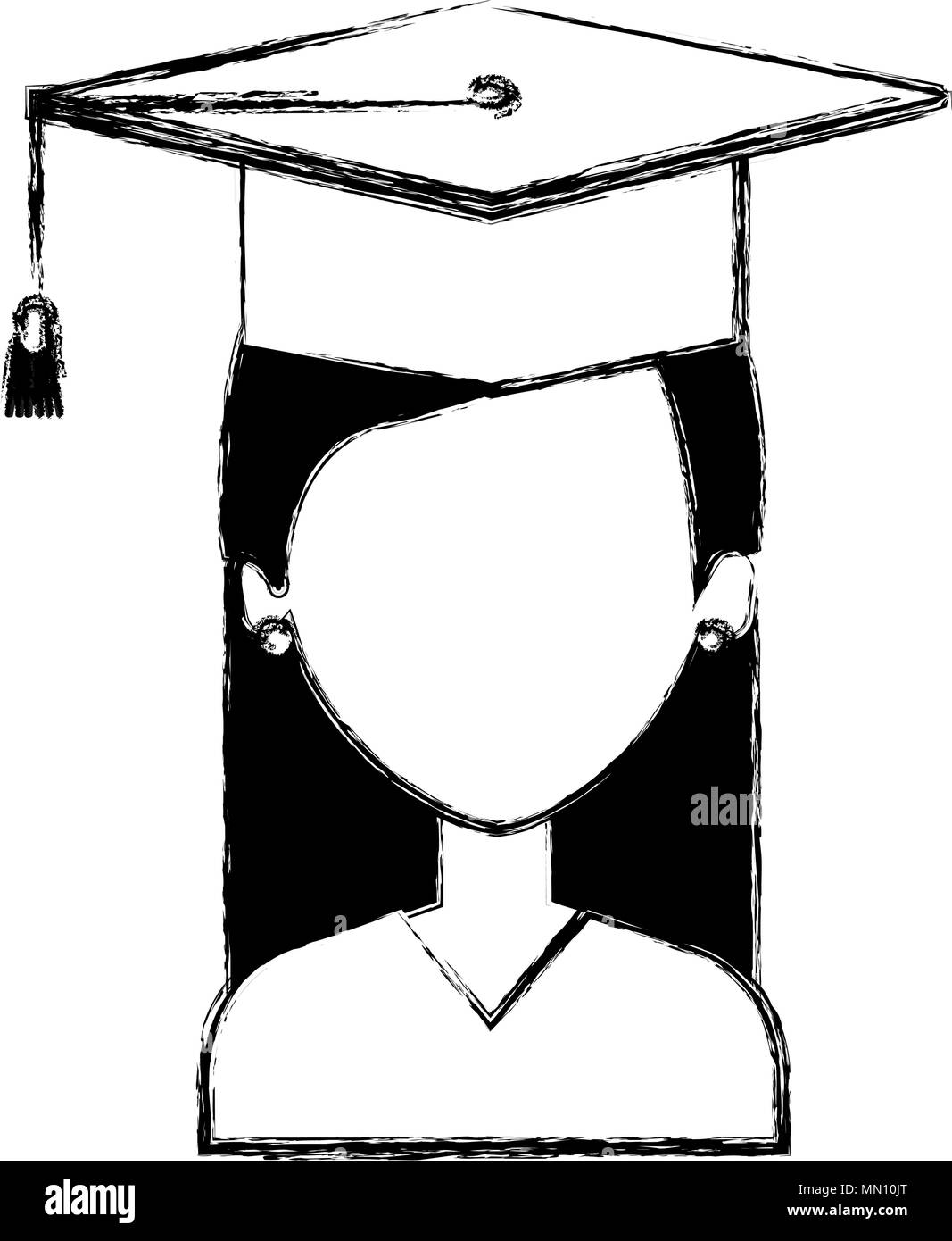 woman student graduating with uniform Stock Vector Image & Art - Alamy
