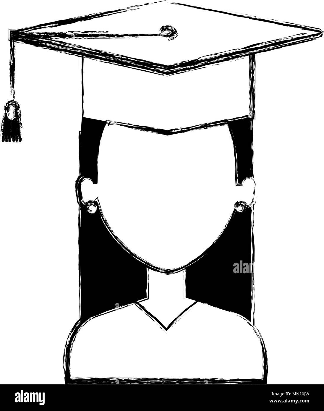 woman student graduating with uniform Stock Vector Image & Art - Alamy