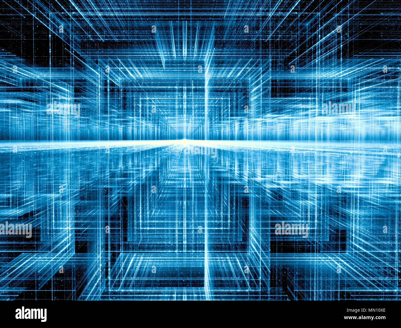 Way to future - abstract digitally generated image Stock Photo - Alamy