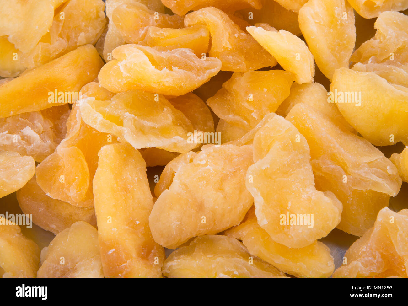 apple dry or dried apple slices on background Stock Photo
