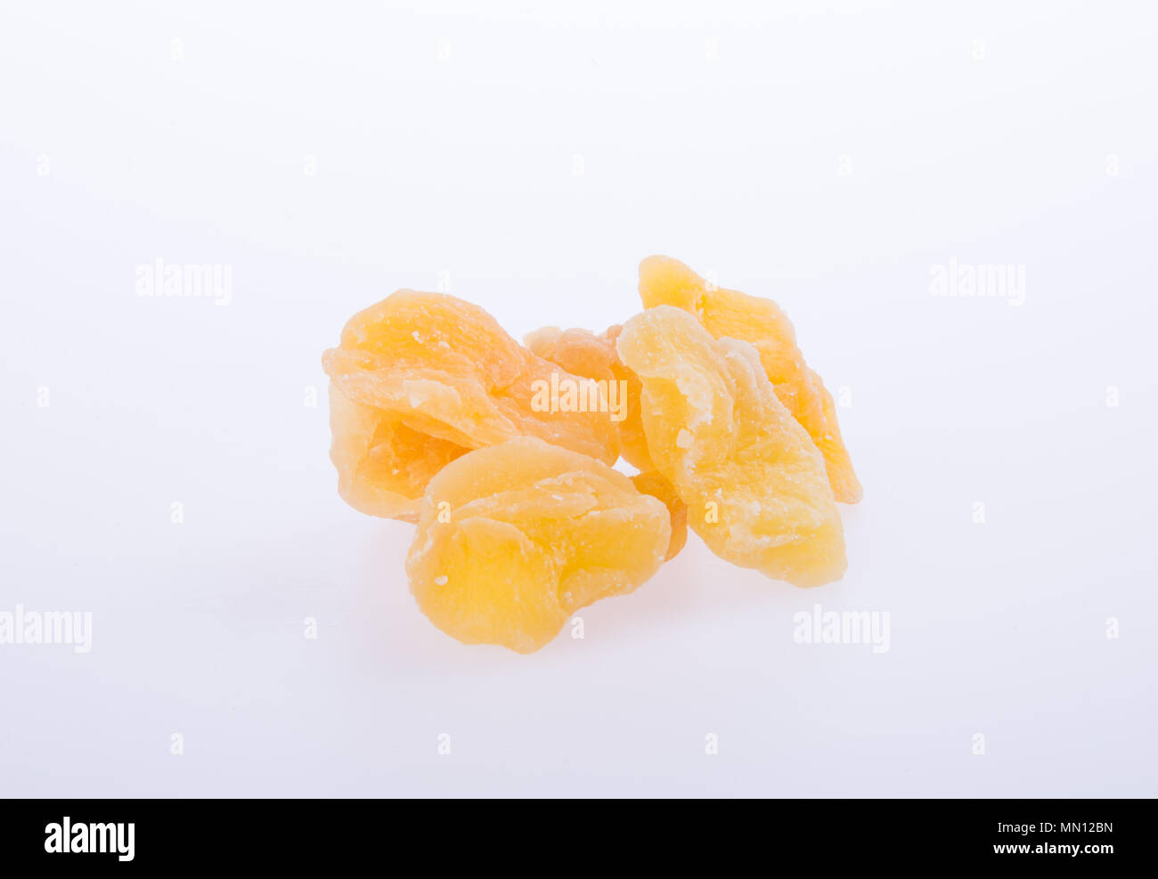 apple dry or dried apple slices on background Stock Photo