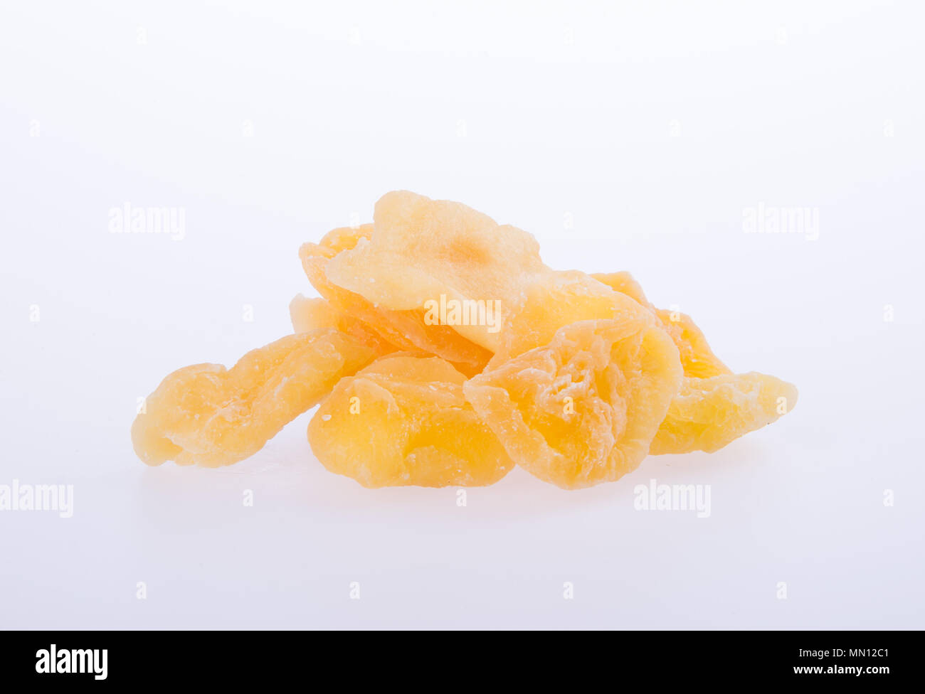 apple dry or dried apple slices on background Stock Photo